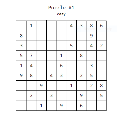15 sudoku puzzles