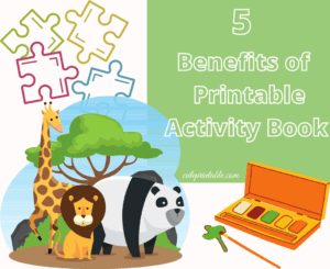 feature image of 5 benefits of printable activity books