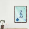 Boho Ocean Blue Nursery Seahorse Marine Wall Art