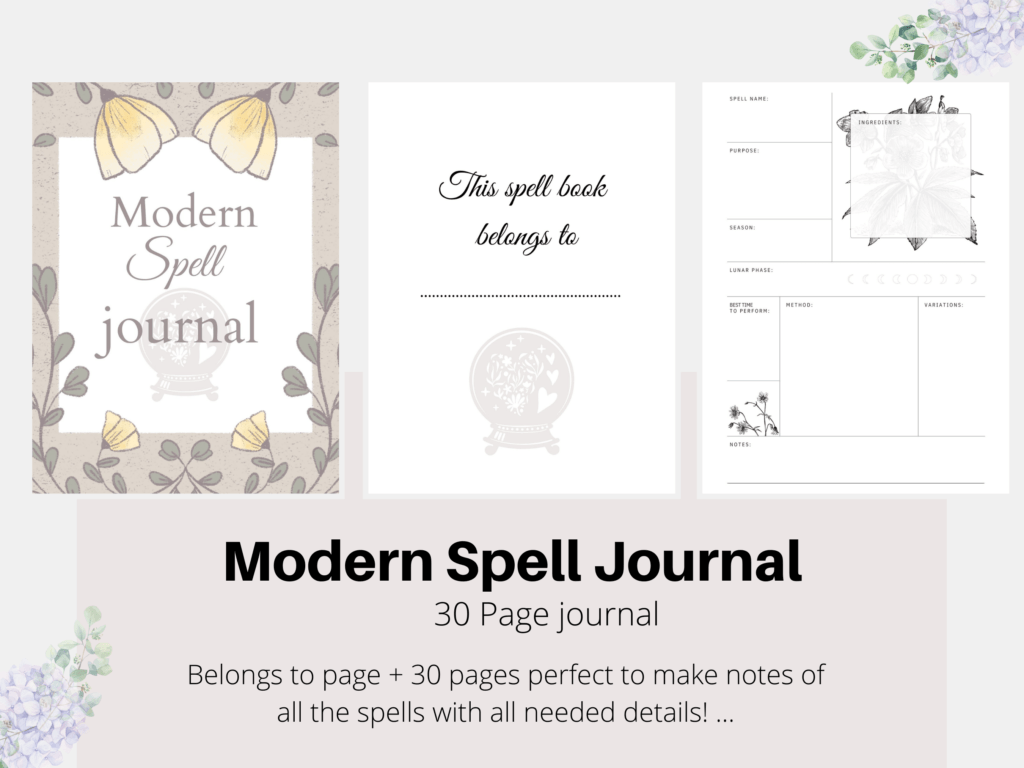 Modern spell journal