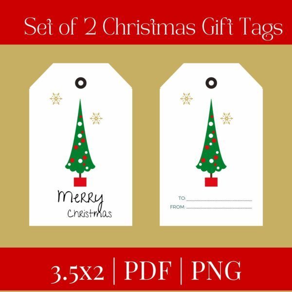 Set of 2 Christmas Gift Tags