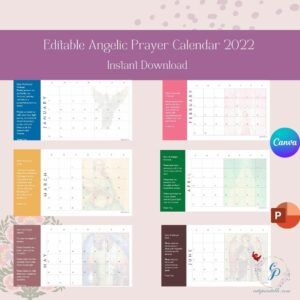 Editable Angelic Prayer Calendar 2022