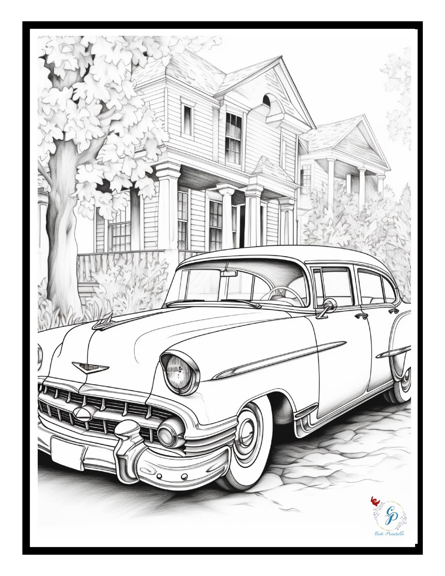 85 Classic Cars Coloring Pages for Kids & Vintage Car Lovers