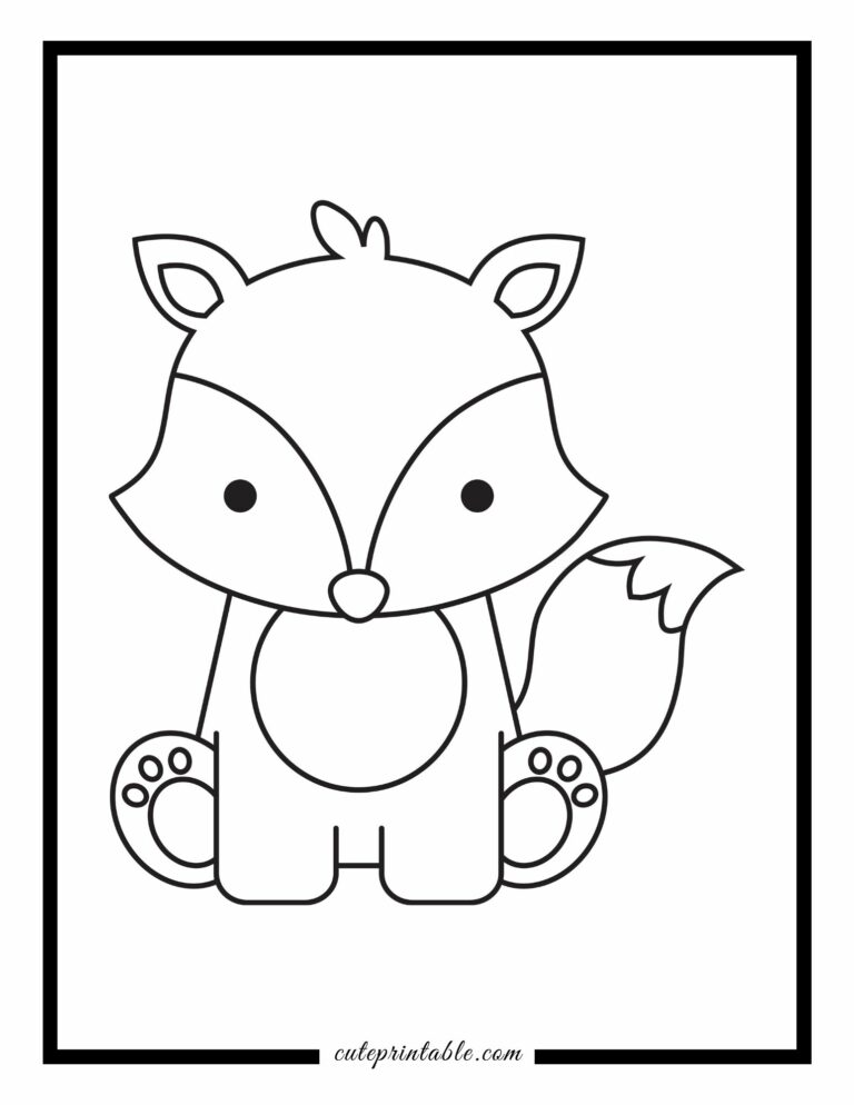 75 Woodland Animal Coloring Pages for Kids | Cute Printable