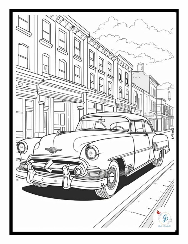 85 Classic Cars Coloring Pages for Kids & Vintage Car Lovers