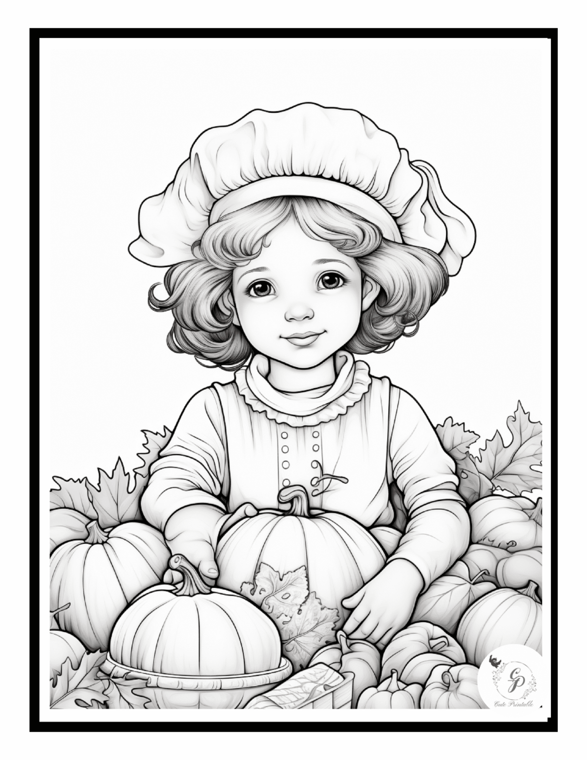 Cute Thanksgiving Coloring Pages For Kids Cute Printable cute-thanksgiving-coloring-pages-for-kids-cute-printable