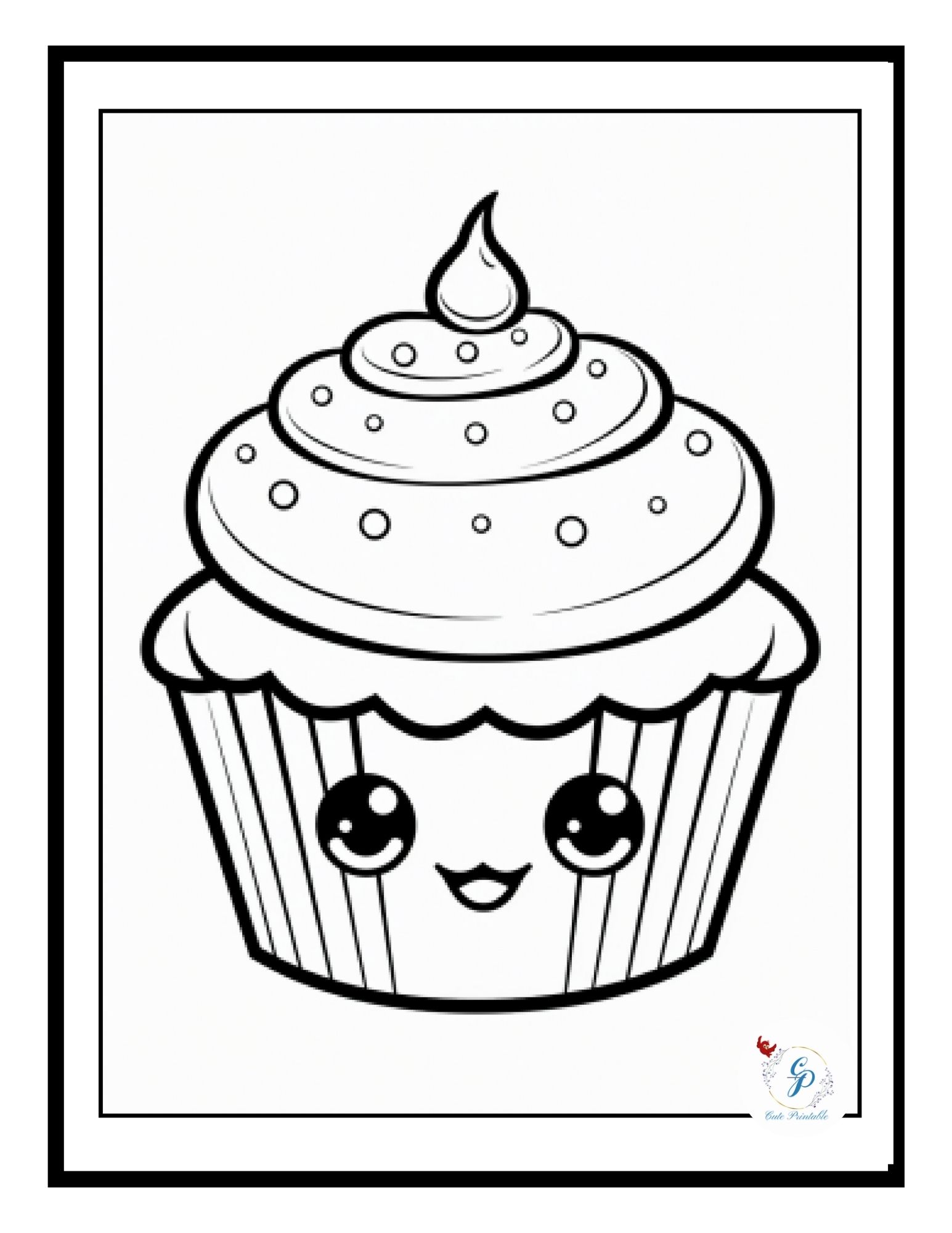 65 Free Cute Kawaii Food Coloring Pages for Kids & Adults | Cute Printable