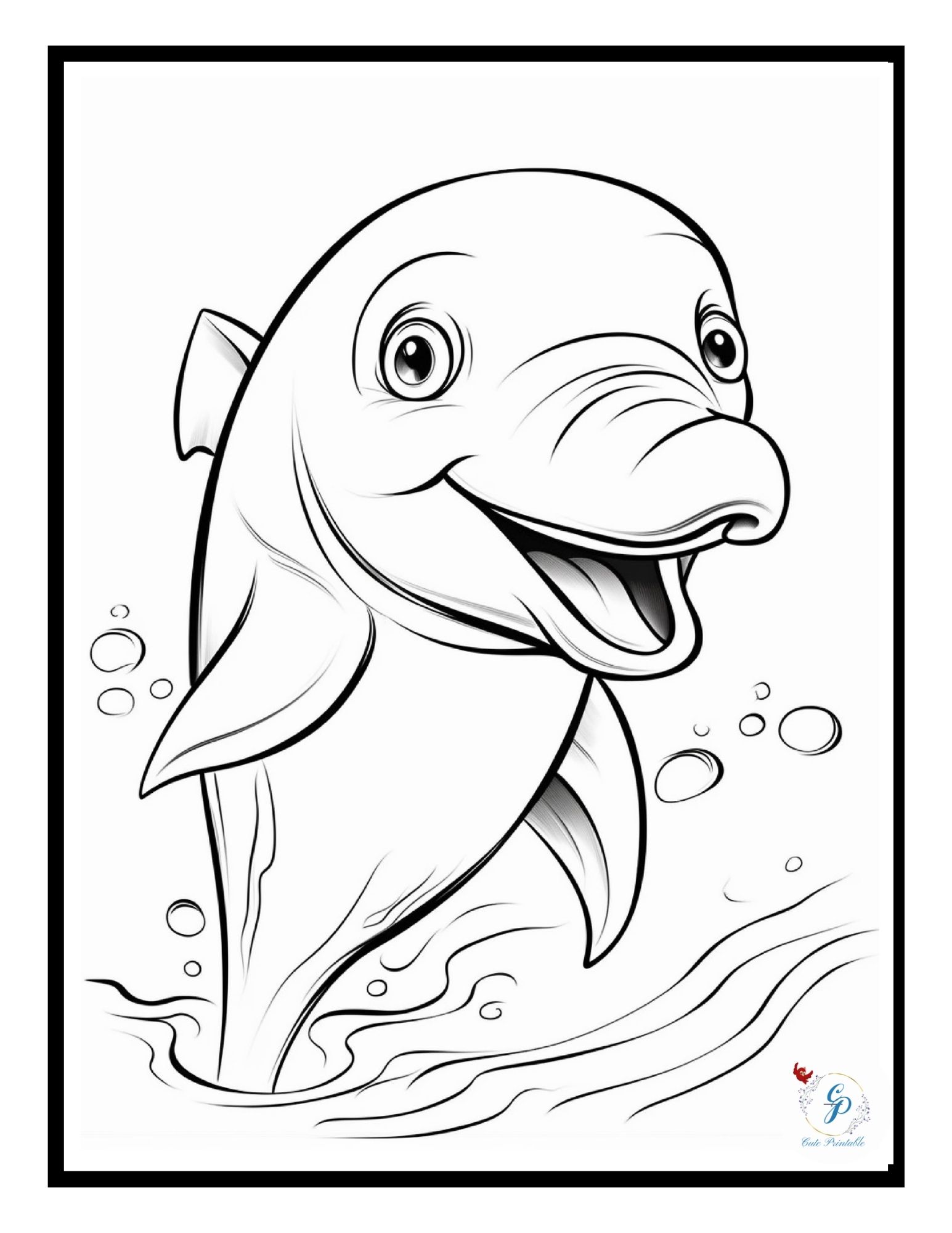 110 Ocean Animals Coloring Pages for Kids | Cute Printable