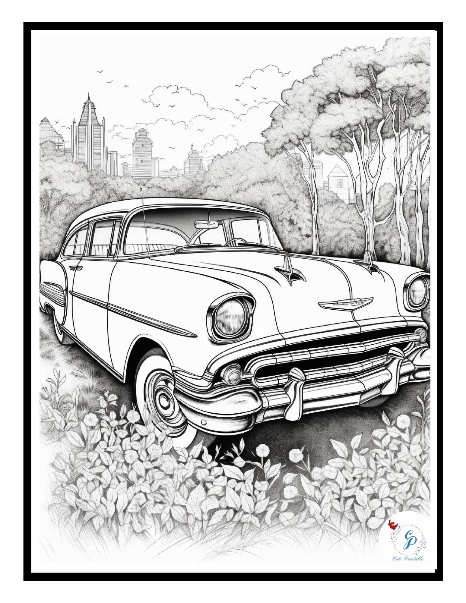 85 Classic Cars Coloring Pages for Kids & Vintage Car Lovers