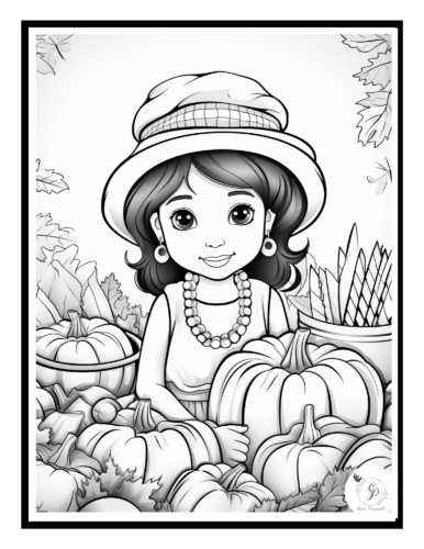 Cute Thanksgiving Coloring Pages for Kids | Cute Printable