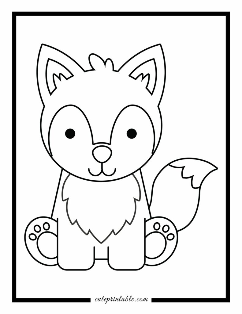 Woodland Animal Coloring Pages for Kids