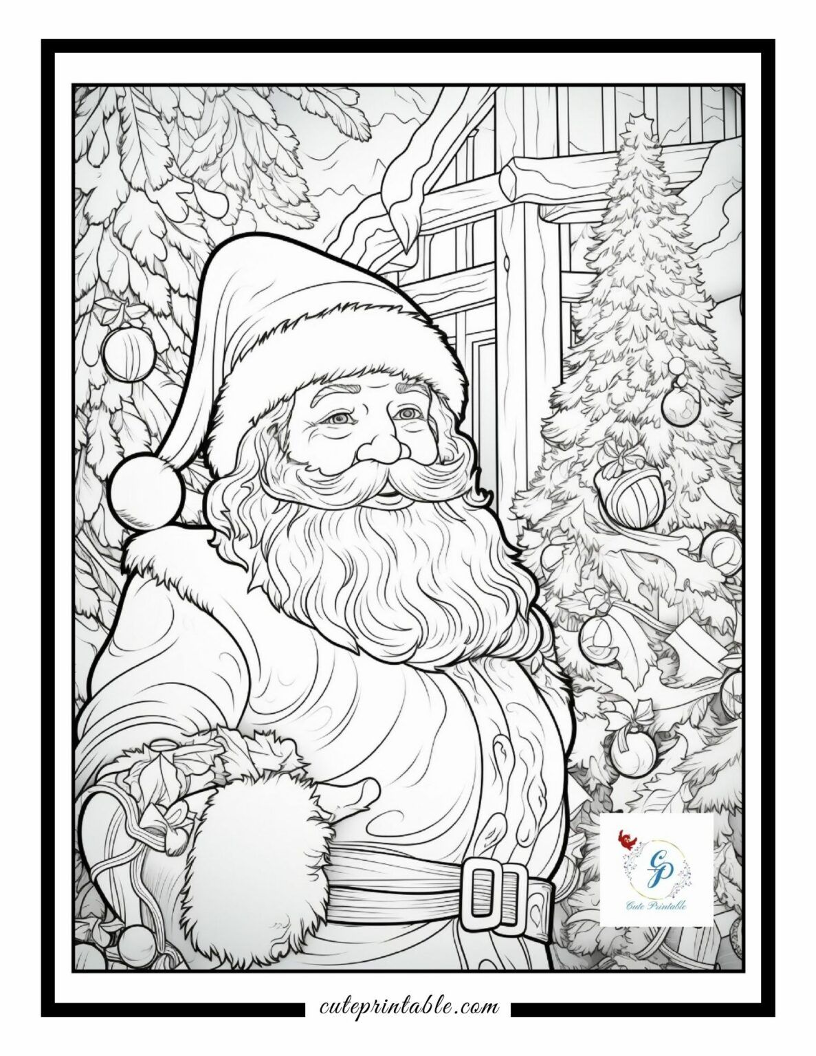 49+Classic Christmas Coloring Pages(100% Free Printables)