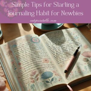 Simple Tips for Starting a Journaling Habit for Newbies