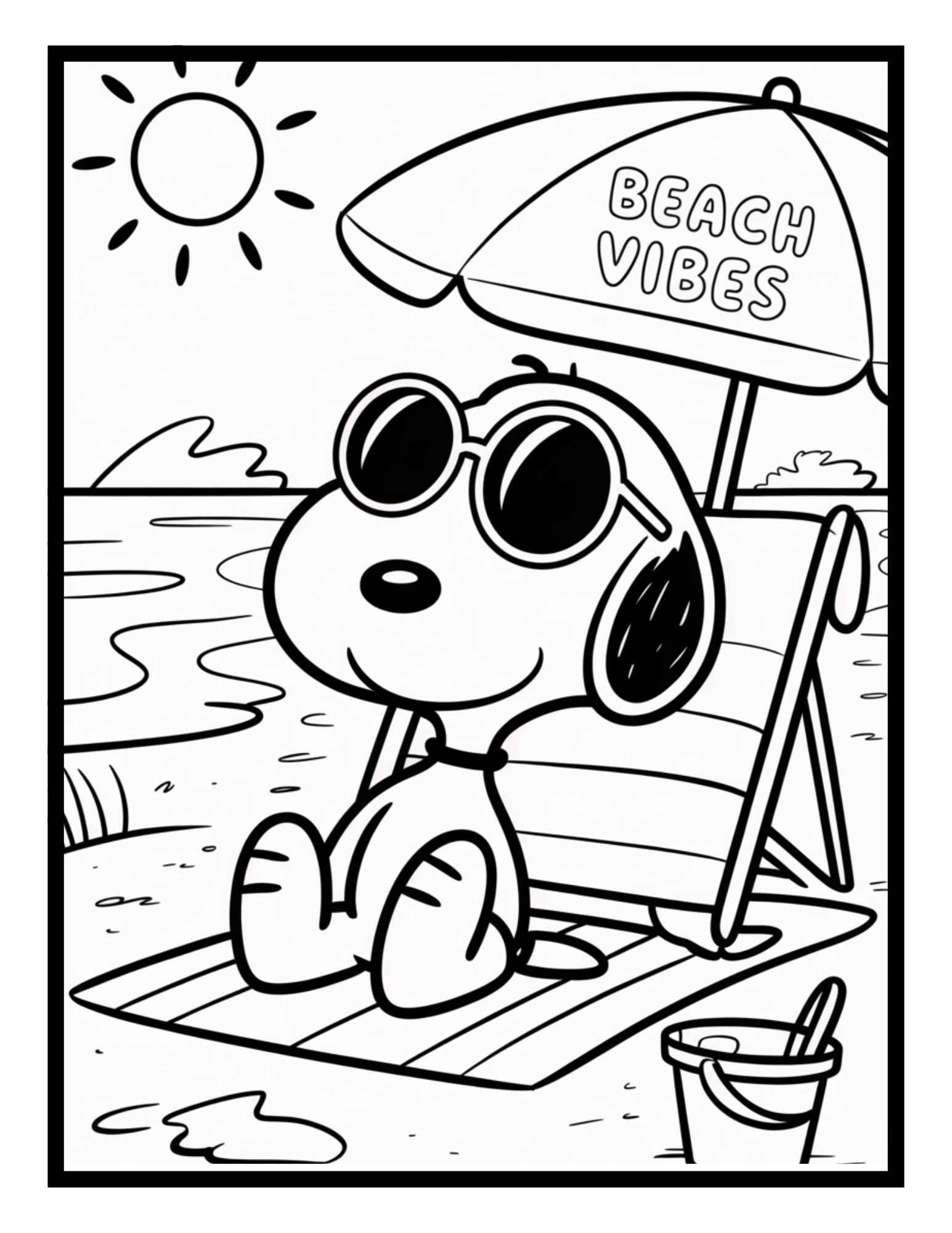 1-Snoopy Coloring Pages Snoopy Coloring Pages