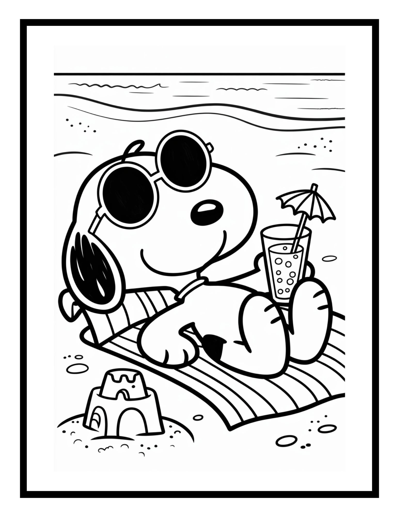 10-Snoopy Coloring Pages Snoopy Coloring Pages