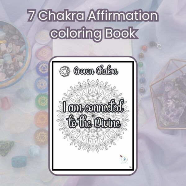 50+Chakra Affirmations Coloring Book - Image 3