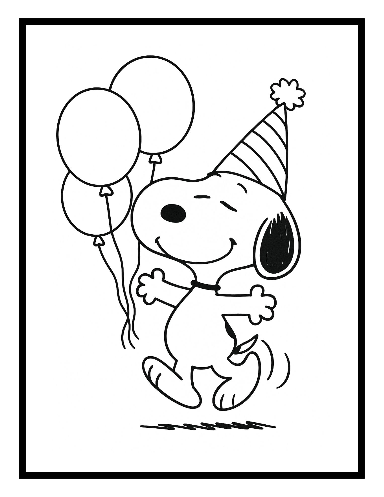 4-Snoopy Coloring Pages Snoopy Coloring Pages