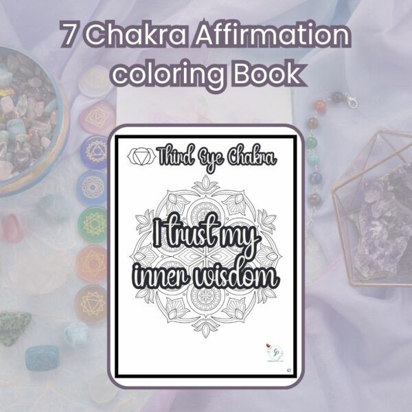 50+Chakra Affirmations Coloring Book - Image 6