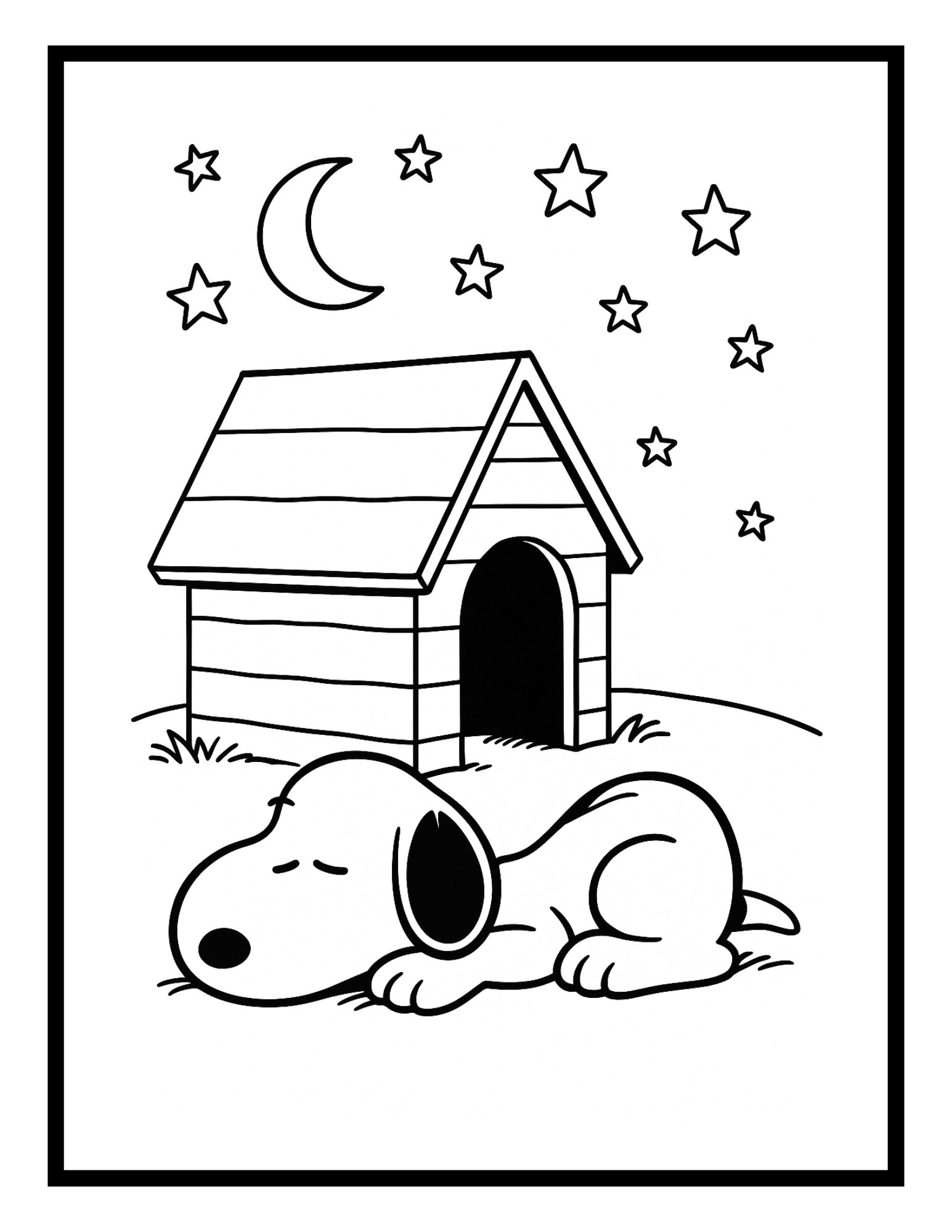 5-Snoopy Coloring Pages Snoopy Coloring Pages