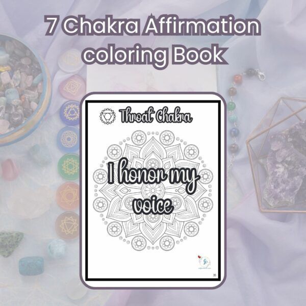 50+Chakra Affirmations Coloring Book - Image 7