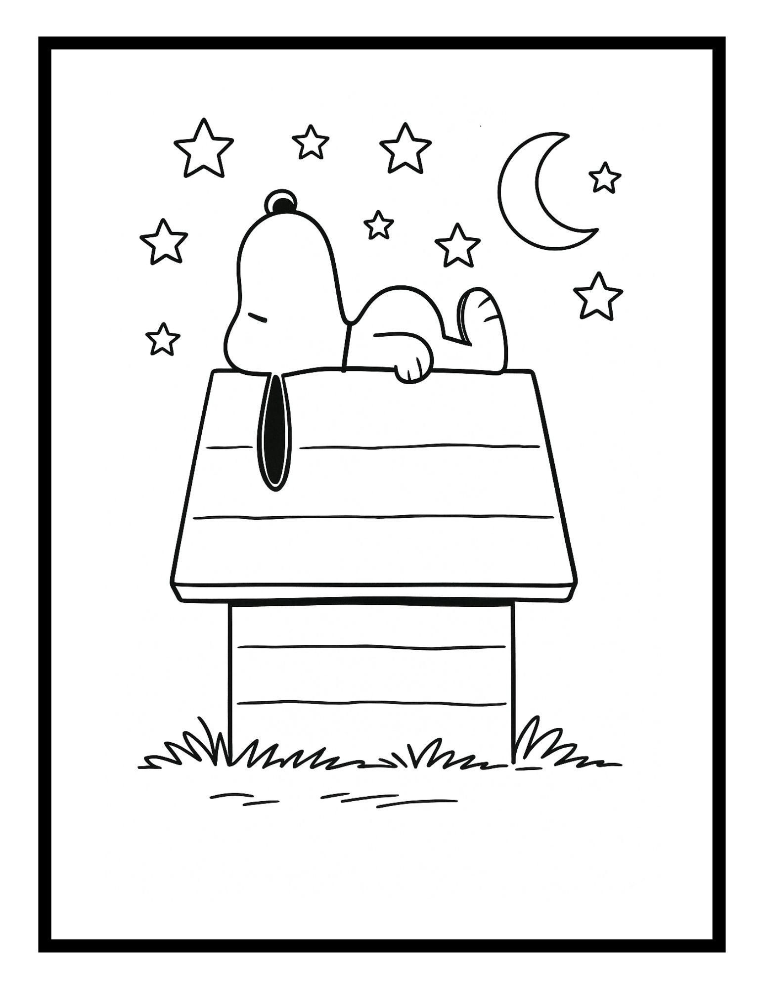 6-Snoopy Coloring Pages Snoopy Coloring Pages