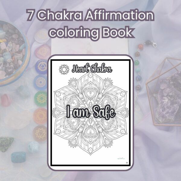 50+Chakra Affirmations Coloring Book - Image 9