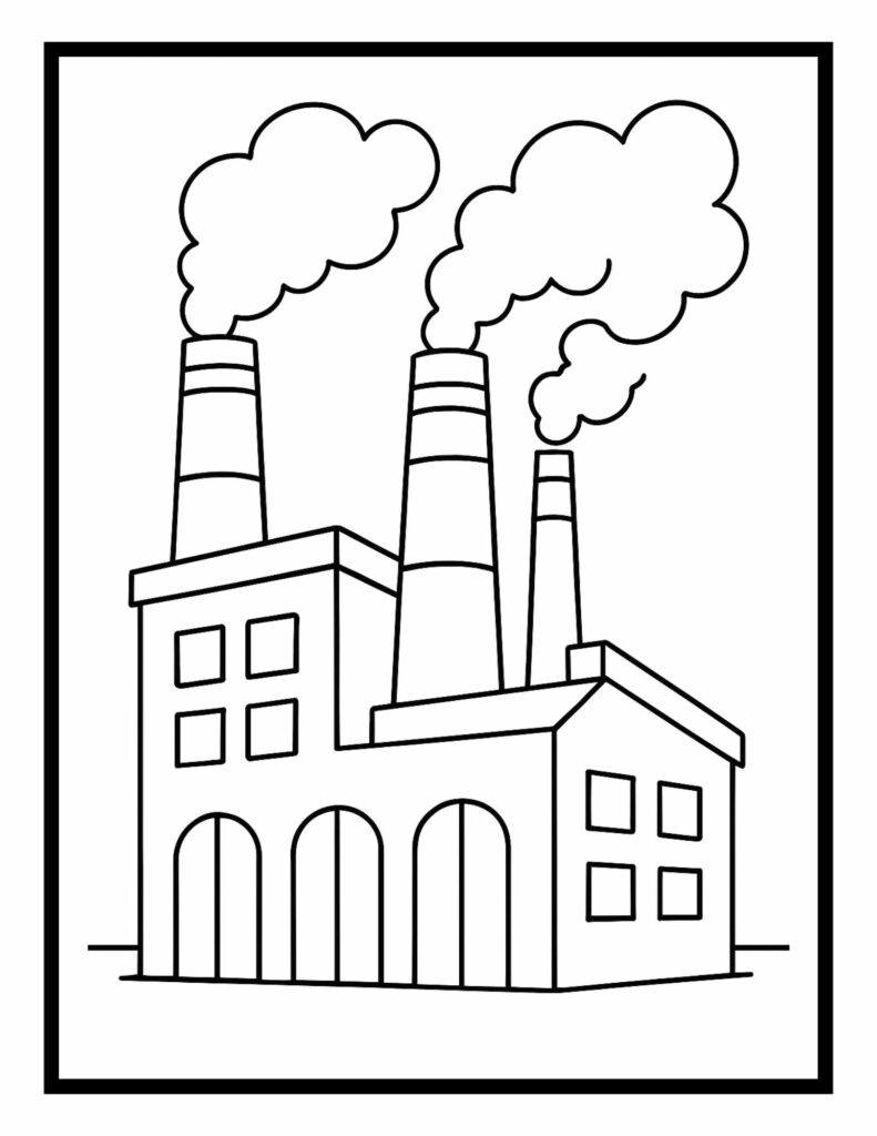 Labor Day Bold and Easy Coloring Pages