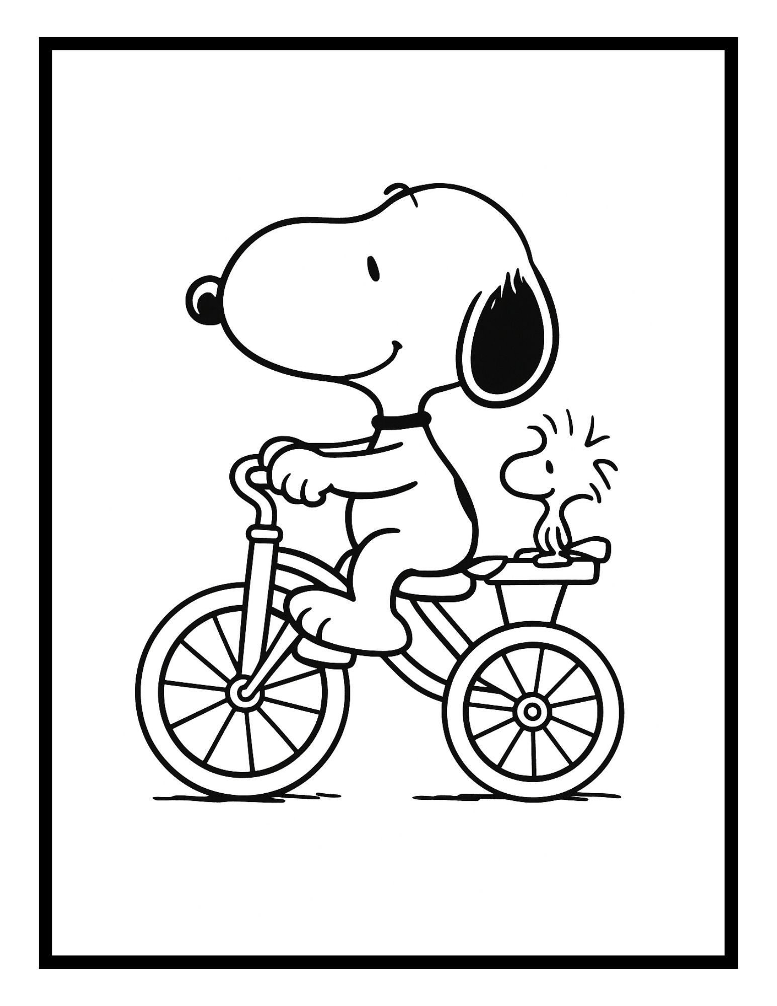 9-Snoopy Coloring Pages Snoopy Coloring Pages