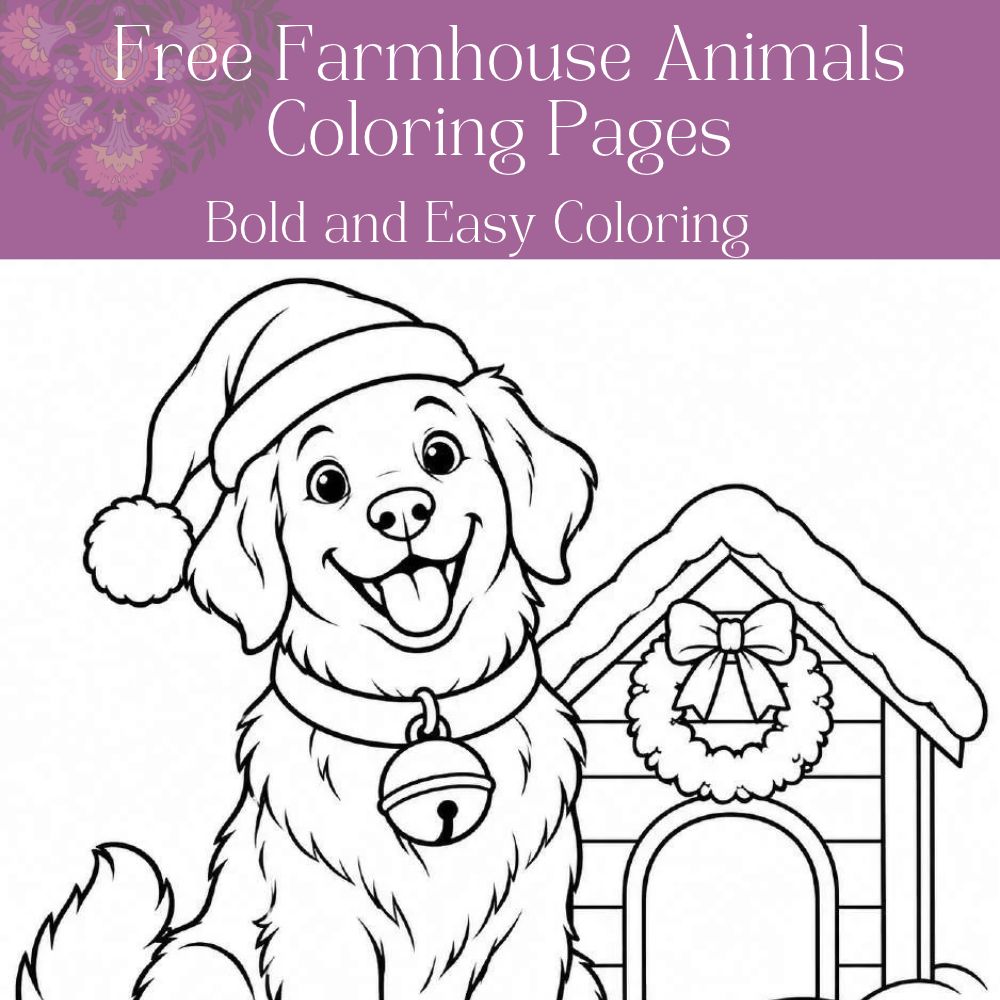 Free Farmhouse Animals Coloring Pages