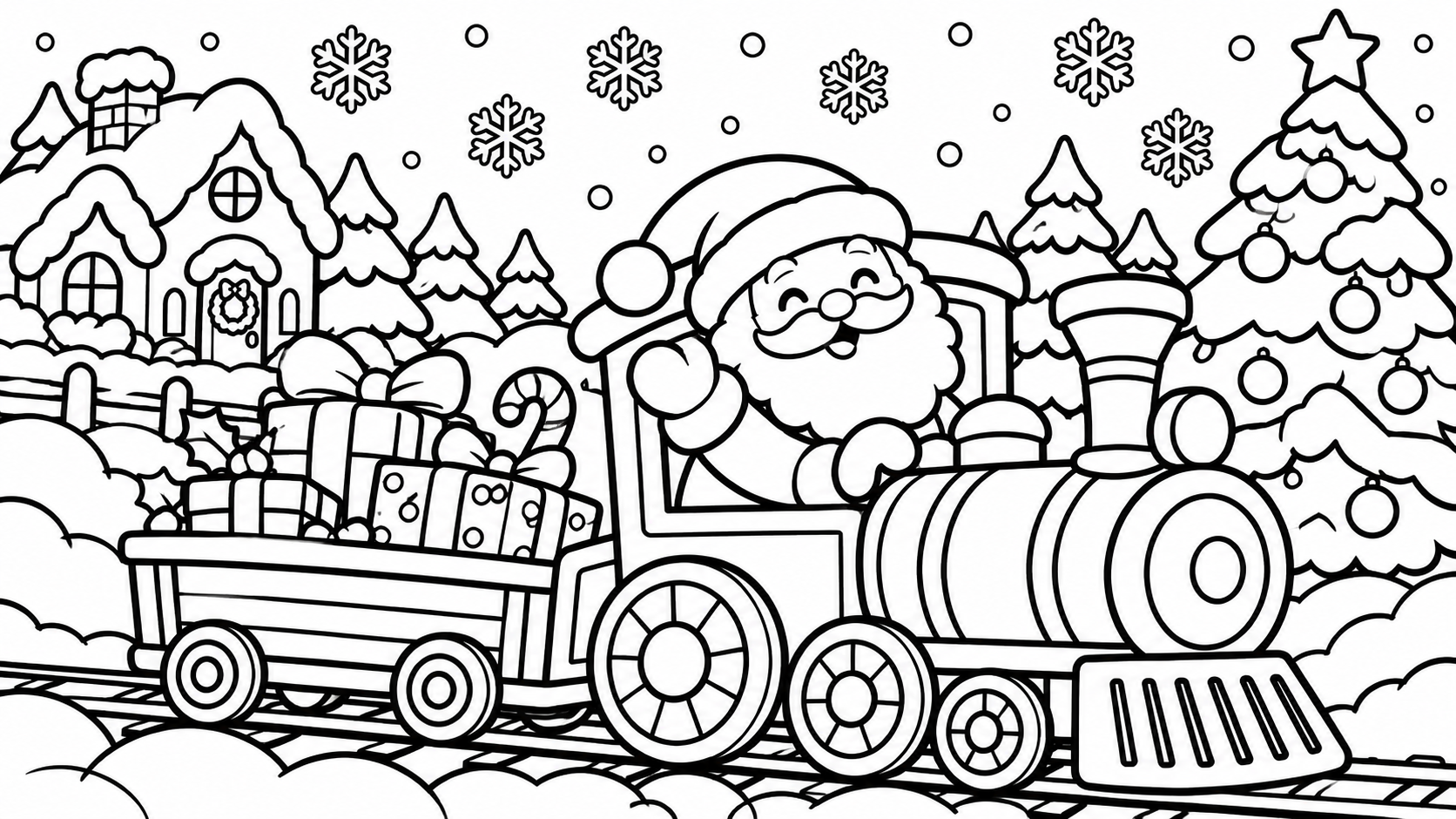cozy Christmas Coloring pages